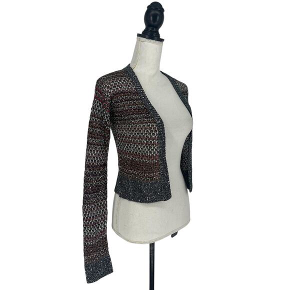 Missoni Mesh Knit Sequin Short Cardigan in Multi - Picture 9 of 15